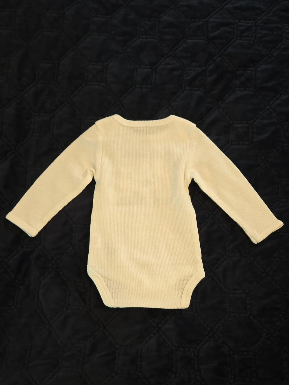 Chick Pea My First Halloween Pumpkin Long Sleeve Waffle Knit Onesie